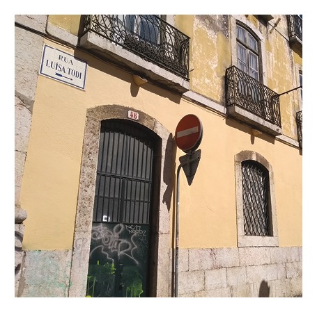 Rua onde viveu e faleceu Luísa Todi, em Lisboa
